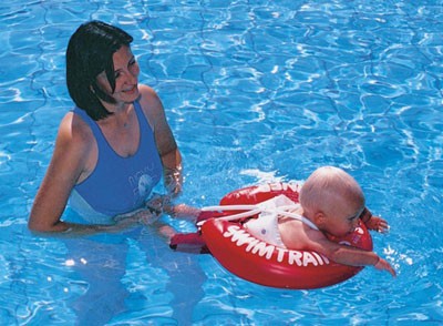 Flotador swimtrainer rojo 3 meses a 4 años