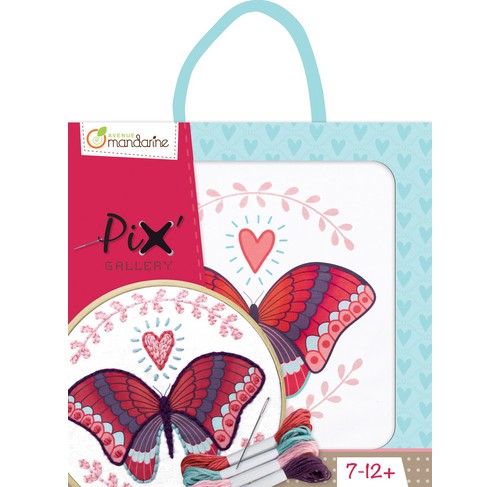 Pix Gallery Kit de bordado mariposa