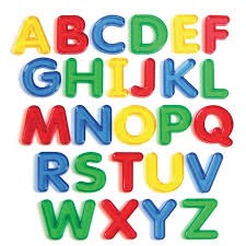 Letras translúcidas abecedario 5 cm